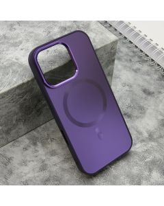 Maska COLOR METAL MagSafe za iPhone 16 Pro, ljubičasta - F119380