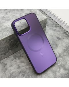 Maska COLOR METAL MagSafe za iPhone 16 Pro Max, ljubičasta - F119384