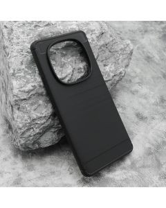 Maska silikon BRUSHED za Xiaomi Redmi Note 14 Pro 4G, crna - F119711