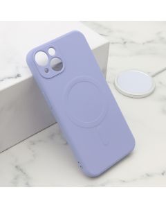Maska VELVET TOUCH MagSafe za iPhone 13, ljubičasta - F119923
