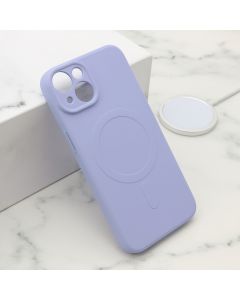 Maska VELVET TOUCH MagSafe za iPhone 14, ljubičasta - F119931