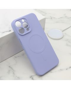 Maska VELVET TOUCH MagSafe za iPhone 14 Pro Max, ljubičasta - F119940