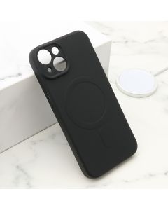 Maska VELVET TOUCH MagSafe za iPhone 15, crna - F119942