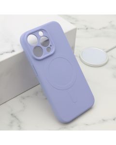 Maska VELVET TOUCH MagSafe za iPhone 15 Pro, ljubičasta - F119947