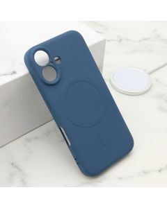 Maska VELVET TOUCH MagSafe za iPhone 16, plava - F119956
