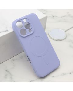 Maska za iPhone 16 Pro (63) ljubičasta VELVET TOUCH MagSafe