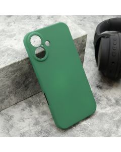Maska VELVET TOUCH za iPhone 16, tamno zelena - F120072