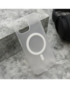Maska CLOUD MagSafe za iPhone 15, bela - F120154