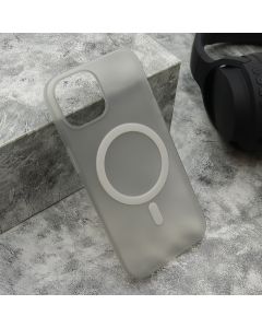 Maska CLOUD MagSafe za iPhone 15, siva - F120155
