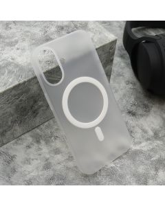 Maska CLOUD MagSafe za iPhone 16, bela - F120157