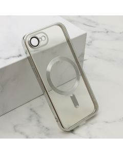 Maska CAMERA PROTECT MagSafe za iPhone 16E, srebrna - F120264