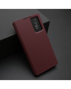 Maska BI FOLD Smart Window za Samsung S928B Galaxy S24 Ultra 5G, bordo - F120366