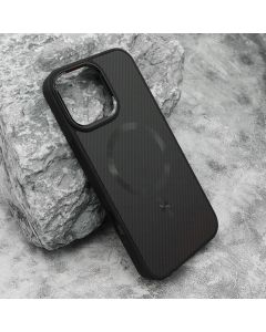 Maska za iPhone 16 Pro Max (69) CARBON MagSafe crna (big camera)