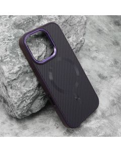 Maska CARBON MagSafe za iPhone 16 Pro, ljubičasta (big camera) - F120790