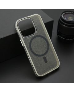 Maska za iPhone 16 Pro (63) CRYSTAL MagSafe crna