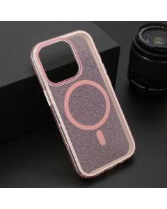 Maska za iPhone 16 Pro (63) CRYSTAL MagSafe roze