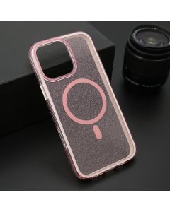 Maska CRYSTAL MagSafe za iPhone 16 Pro Max, roza - F120855