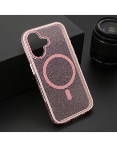 Futrola CRYSTAL MagSafe za iPhone 16, roza