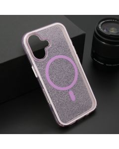 Futrola CRYSTAL MagSafe za iPhone 16, ljubičasta