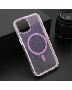 Futrola CRYSTAL MagSafe za iPhone 14, ljubičasta