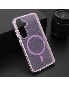 Maska CRYSTAL MagSafe za Samsung S921B Galaxy S24 5G, ljubičasta - F120877