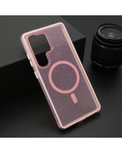 Maska za Samsung Galaxy S25 Ultra 5G CRYSTAL MagSafe roze