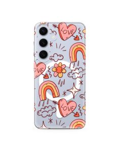 Maska silikonska PRINT MagSafe za Samsung S921B Galaxy S24 5G, love - F121084