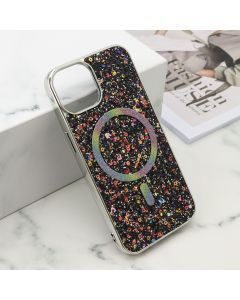 Futrole GLAM GLOW MagSafe za iPhone 13, crna - F121180