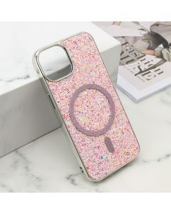 Futrole GLAM GLOW MagSafe za iPhone 13, roza - F121181