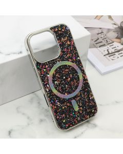 Futrole GLAM GLOW MagSafe za iPhone 16 Pro, crna - F121184