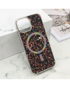 Futrole GLAM GLOW MagSafe za iPhone 15, crna - F121188