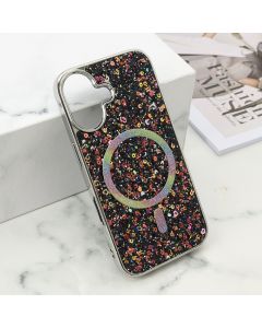 Futrole GLAM GLOW MagSafe za iPhone 16, crna - F121192