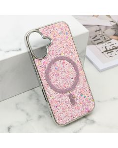 Futrole GLAM GLOW MagSafe za iPhone 16, roza - F121193