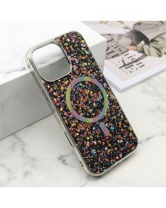 Futrole GLAM GLOW MagSafe za iPhone 16 Pro Max, crna - F121196