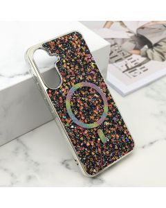 Futrole GLAM GLOW MagSafe za Samsung A566B Galaxy A56 5G, crna - F121216
