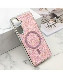 Futrole GLAM GLOW MagSafe za Samsung A556B Galaxy A55 5G, roza - F121221