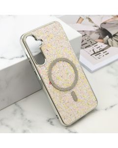 Futrole GLAM GLOW MagSafe za Samsung A556B Galaxy A55 5G, siva - F121222