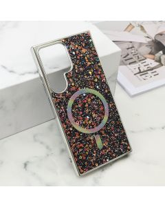 Futrole GLAM GLOW MagSafe za Samsung S928B Galaxy S24 Ultra 5G, crna - F121224