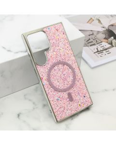 Futrole GLAM GLOW MagSafe za Samsung S928B Galaxy S24 Ultra 5G, roza - F121225
