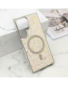 Futrole GLAM GLOW MagSafe za Samsung S928B Galaxy S24 Ultra 5G, siva - F121226