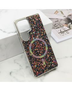 Futrole GLAM GLOW MagSafe za Samsung S938B Galaxy S25 Ultra 5G, crna - F121228
