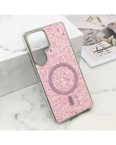Futrole GLAM GLOW MagSafe za Samsung S938B Galaxy S25 Ultra 5G, roza - F121229
