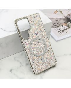 Futrole GLAM GLOW MagSafe za Samsung S938B Galaxy S25 Ultra 5G, srebrna - F121231
