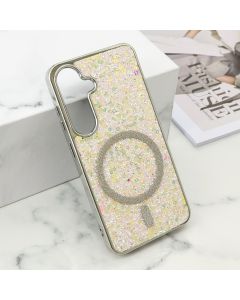 Futrole GLAM GLOW MagSafe za Samsung S921B/S931B Galaxy S24 5G/S25 5G, siva - F121234