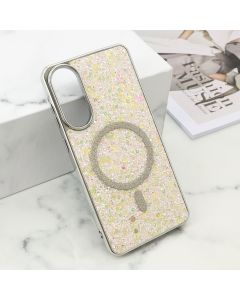 Futrole GLAM GLOW MagSafe za Samsung S937B Galaxy S25 Edge 5G, srebrna - F121239