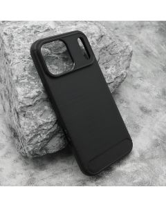 Futrola silikon BRUSHED za iPhone 17 Pro Max, crna