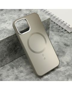 Futrola COLOR METAL MagSafe za iPhone 12/12 Pro, crna