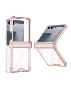 Futrola TRANSPARENT COLOR LINE za Samsung F751B Galaxy Z Flip 7 5G, roza