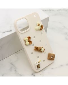 Maska TOY za iPhone 13, bela