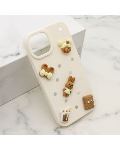 Maska TOY za iPhone 15, bela